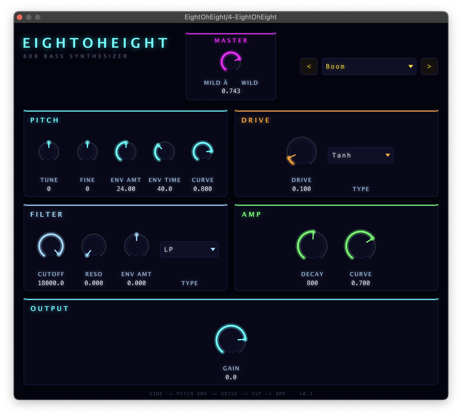 EightOhEight plugin interface
