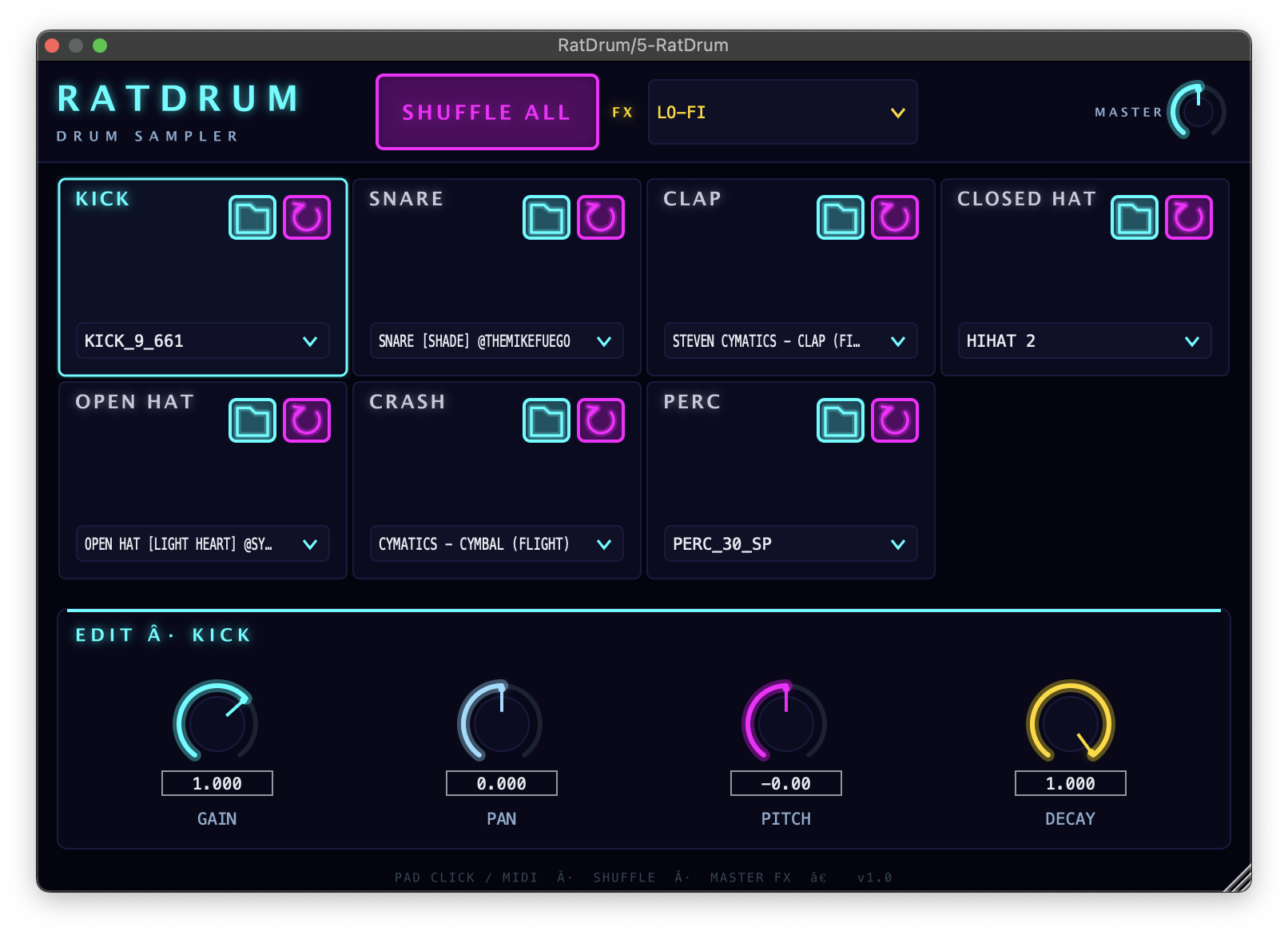 RatDrum plugin interface