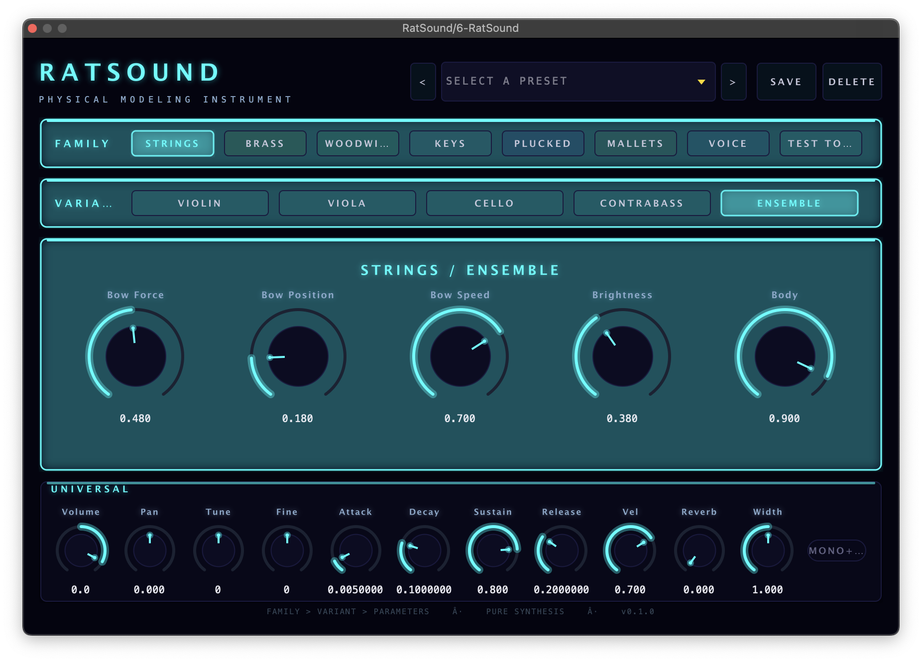 RatSound plugin interface