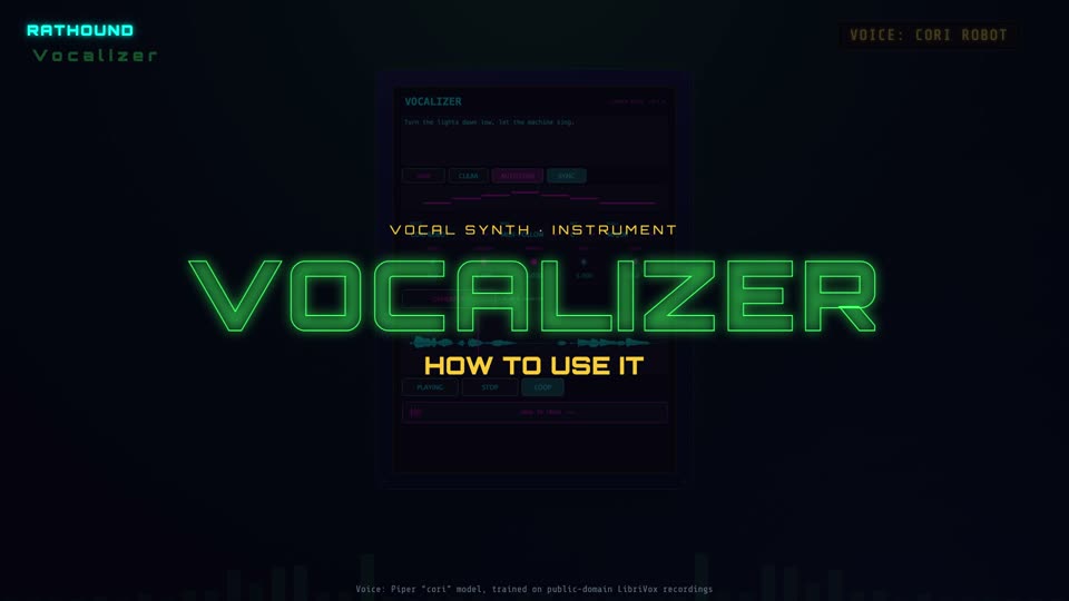 Vocalizer how-to video